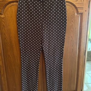 Susan Graver Black and White Polka Dot Leggings